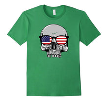 4th of July Independence Day Patriotic Skull Gift T-Shirt