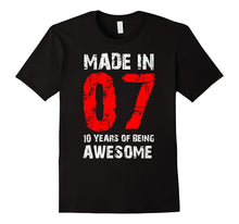 10th Birthday Gift Shirt, Born Made in 07 Shirt Cute 10 Yrs