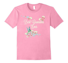 Best Grandma Ever Hummingbird Floral T Shirt Mother's Day
