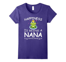 Happiness Is Being a Nana With Frog Funny T-Shirt Gift