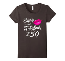 50th Birthday Gift Tshirt Sassy and Fabulous 50 Year Old Tee