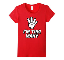 4 Year Old Birthday Tshirt - Funny I'm This Many Kids TShirt