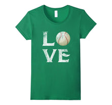 I Love Baseball Ball T Shirt Softball Gift for Mom Dad Fan