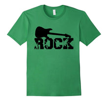 ROCK AND ROLL Guitar Text Featuring Characters Rocking Out!