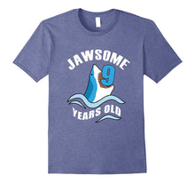 Jaw-Some 9 Years Old Funny Shark Tee 9th Birthday Gift