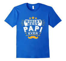Mens World's Best PAPI Ever, Xmas/Father's Day T Shirt Gift Idea