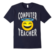 Computer Teacher Shirt - Angel Emoji Computer Teacher Tee