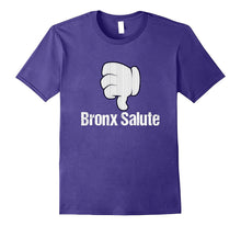 Bronx Salute Thumbs Down Pinstripe New York Baseball T-Shirt