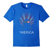 'Merica Native American Hipster Flag Glasses T-Shirt