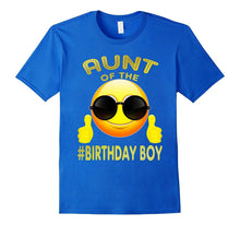 Aunt of the Birthday Boy Cool Emoji T-Shirt Gift for Aunt