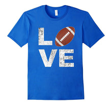 LOVE Football Player Fan Parent Distressed Game Day Shirt