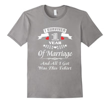 1st Anniversary T-Shirt 1 Year Wedding Marriage Gift