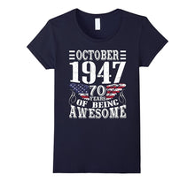 Legends Born in OCTOBER 1947 Gift 70 Yrs Years Old Awesome