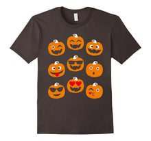 Emoticon Pumpkin Smiley Hilarious Faces T-Shirt Halloween