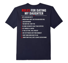 Mens Dad Daughter Tshirt Rules for Dating My Daughter T-Shirt