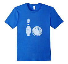 Bowling Shirt, Distressed Faded Ball and Pin Bowler Gift