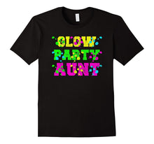 Glow Party Aunt Kids Birthday T Shirt