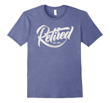 Retired EST. 2017 | Vintage Retro Retirement Logo T-Shirt