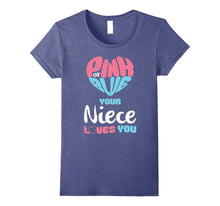 Pink or Blue Your Niece Loves You Baby Gender Reveal T-Shirt