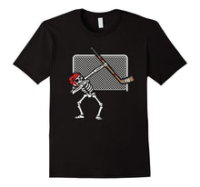 Halloween Dabbing Skeleton Hockey Shirt Dabbing Skeleton Tee