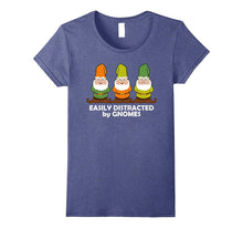Easily Distracted by Gnomes Dark T-Shirt