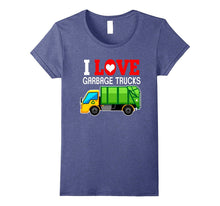 I Heart Love Garbage Trucks Shirt | Little Boys Kids T-Shirt