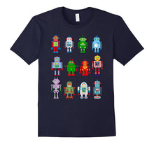 Robot T-Shirt Robotics Retro Team 12 Toy Fun Eng AI Nerd Tee