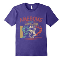 Awesome Since November 1982 Funny T-Shirt 35th Birthday Tee