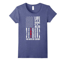 26th Birthday Gift October 26 Years Old American Flag Shirt