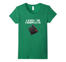 Level 40 Complete Retro Video Games 40th Birthday Fun TShirt