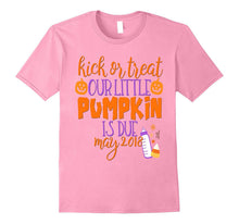 Halloween Pregnancy Shirt Kick or Treat Due May 2018