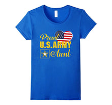 Proud U.S. Army Aunt Patriotic Heart T Shirt