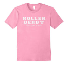 Hit Like a Girl Roller Derby Premium Distressed T-Shirt