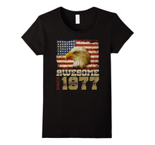 Awesome Since 1977 American Flag 40th Birthday 40 Years Old