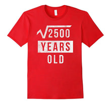50th Birthday Gift 50 Yr Years Old Funny Square Root T Shirt