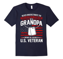 Men's Grandpa Shirt U.S. Proud Veteran T-Shirt for Granfather's