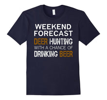 Mens Weekend Forecast Deer Hunting & Beer T-Shirt