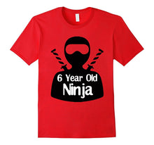 6 Year Old Ninja Birthday Gift Idea for Kids T-Shirt
