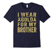 I Wear Gold for My Brother Shirt