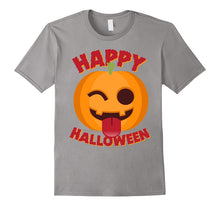 Happy Halloween Emoji Pumpkin T-Shirt, Jack O Lantern