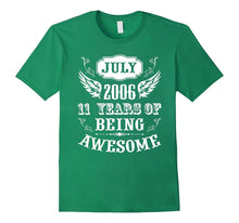 11 Years of Being Awesome Birthday Tee July 2006 Shirt Kids