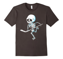 Skeleton Hockey T-Shirt Funny Halloween