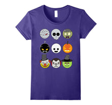 Funny Halloween Emoji T-Shirt Zombie Pumpkin Halloween Tee