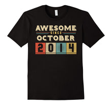 Retro Awesome Since October 2014 3rd Birthday Gifts 3 Born