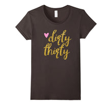 30th Birthday Shirt Gift Gold Dirty Thirty 30 Pink Heart Tee