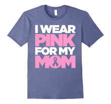 Breast Cancer T-Shirt for Kids I Wear Pink for My Mom Ribbon