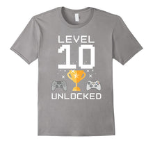 10th Birthday Level 10 Unlocked Funny Gamer T-Shirt Gaming