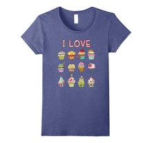 I Love Cupcakes Fun T Shirt Dark