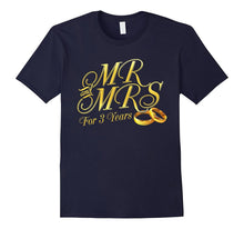 3rd Wedding Anniversary T-Shirt MR&MRS Gifts for Couples