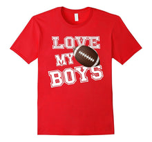 Love My Boys Football Shirt for Mom-Football Mom Shirts Dad
